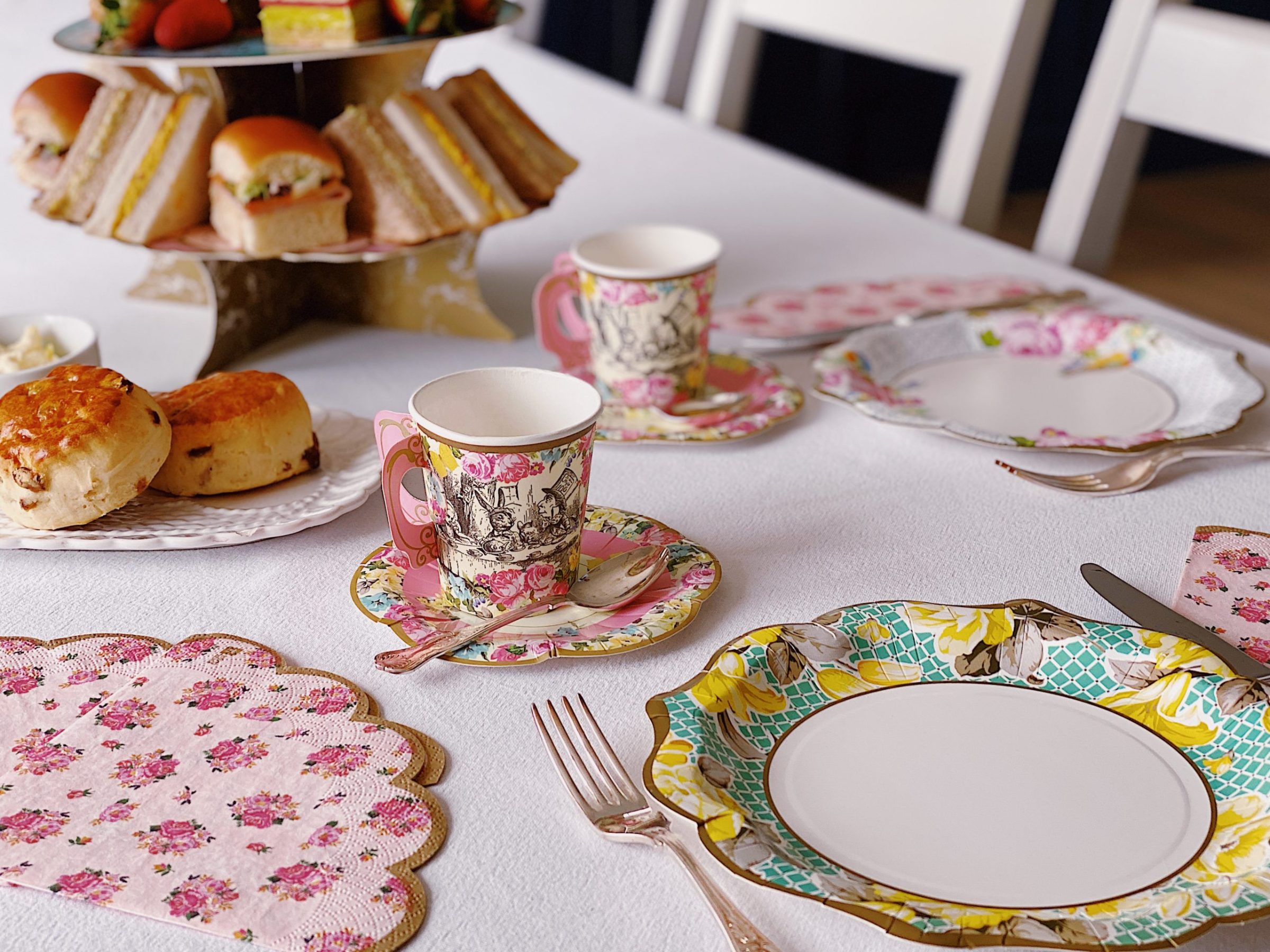 a plate of food on a table