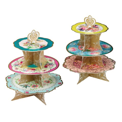 colourful cake stand
