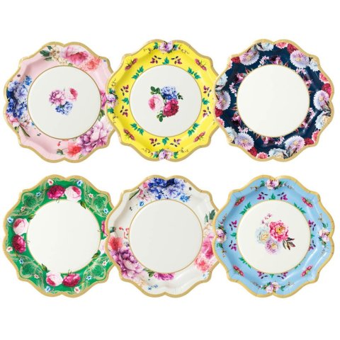 vintage style paper plates
