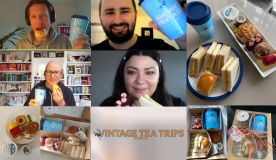 group of people on zoom enjoying afternoon tea