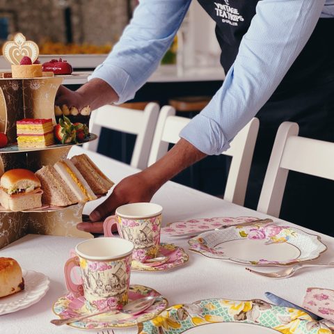 table setting for afternoon tea