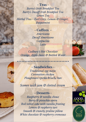 Afternoon Tea Menu