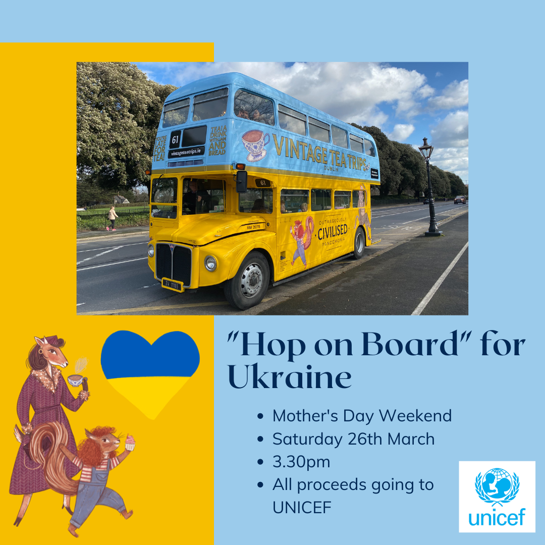 Hop on Board for Ukraine (1) a close up of a school bus