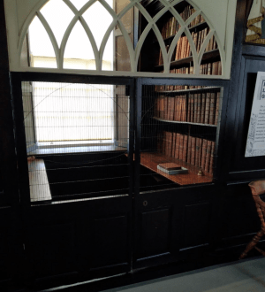 closed room with books