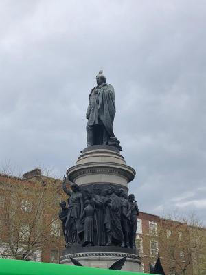 a person standing in front of a building