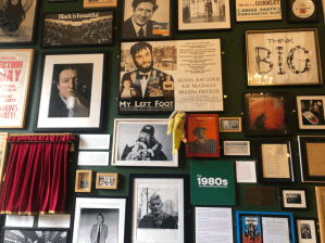 Charles Haughey, Garret FitzGerald as pictures on a gallery wall