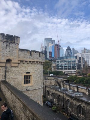 a castle on top of a building