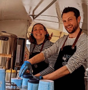 a man standing in a kitchen