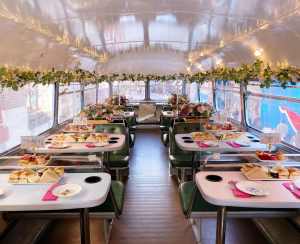 a bunch of food on a table