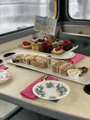 a plate of food on a table