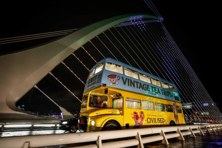 a bus that is sitting on a table