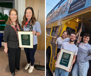Karen Nixon, Matisse Mazur posing for the camera