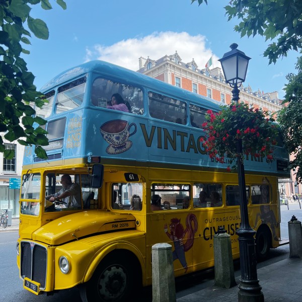 a vintage bus