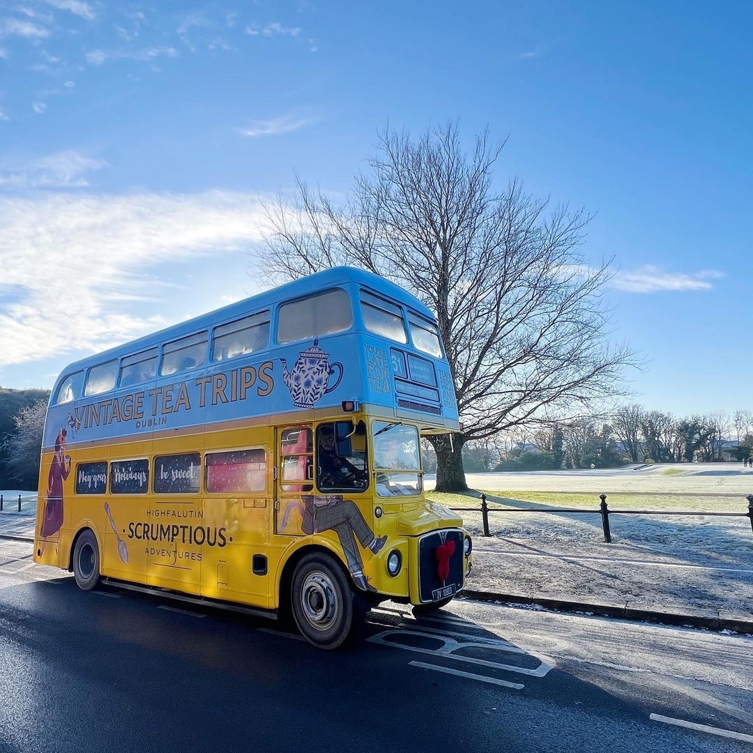 a bus parked on the side of a road