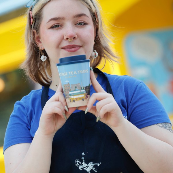 a person holding a cell phone